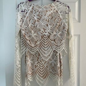 For Love and Lemons 2 piece lace set